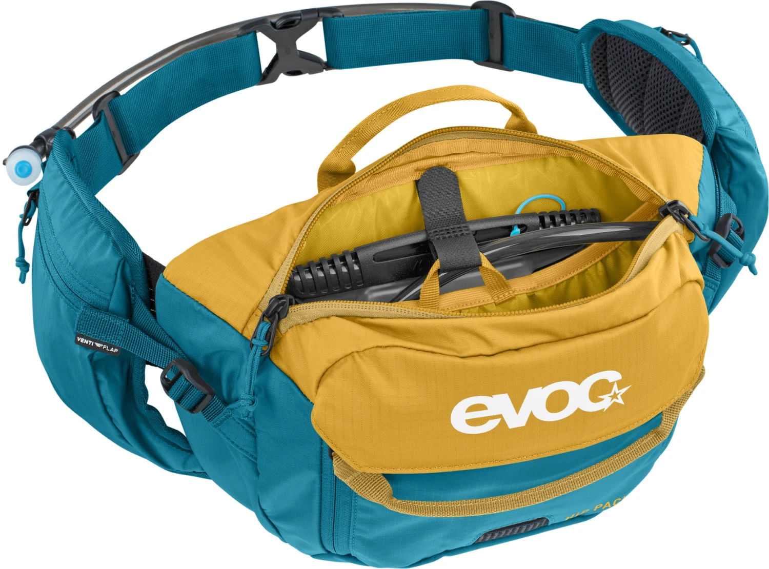Evoc Hip Pack 3l + 1,5 L Hydratatie Blaas - Ocean/loam 4 Evoc Hip Pack 3l + 1,5 L Hydratatie Blaas - Ocean/loam - Afbeelding 4