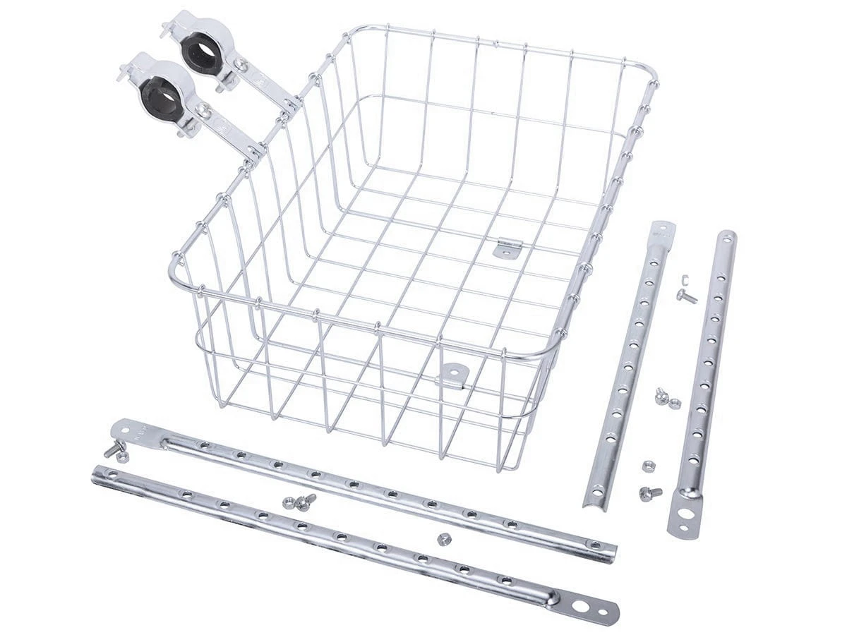 Wald 1372 Medium Mand Voor Montage Op Voorwiel - Zilver 1 Wald 1372 Medium Mand Voor Montage Op Voorwiel - Zilver