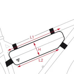 Topeak MidLoader - 3 Liter - Frametas - Groen -Aanbiedingen Rij Plezier Winkel 15003028 detail 3