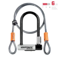 Kryptonite KryptoLok Min-7 + KFlex 120cm - Grijs/Zwart