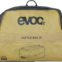 Evoc Duffeltas 60 L - Curry/Zwart -Aanbiedingen Rij Plezier Winkel 4250450725398 DUFFLE BAG 60 CURRY BLACK D6