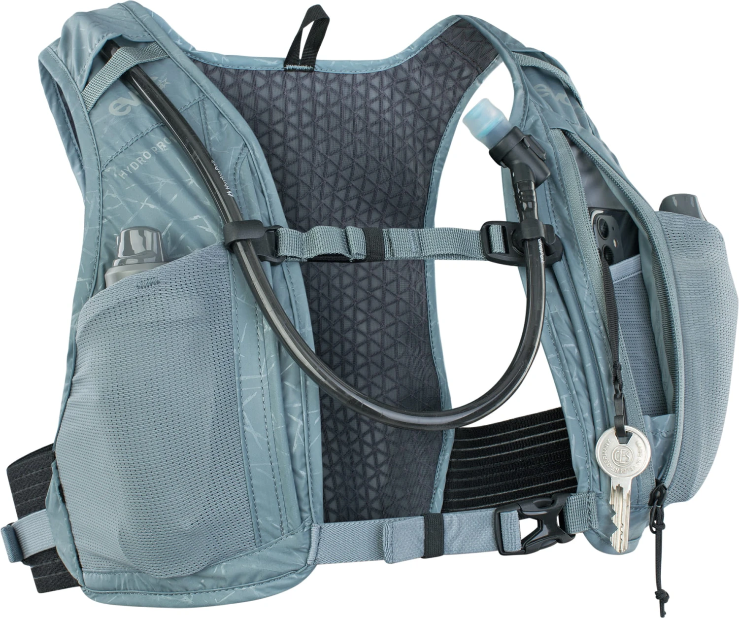 Evoc Hydro Pro 1.5 L Rugzak Incl. 1.5 L Bladder - Staal 4 Evoc Hydro Pro 1.5 L Rugzak Incl. 1.5 L Bladder - Staal - Afbeelding 4