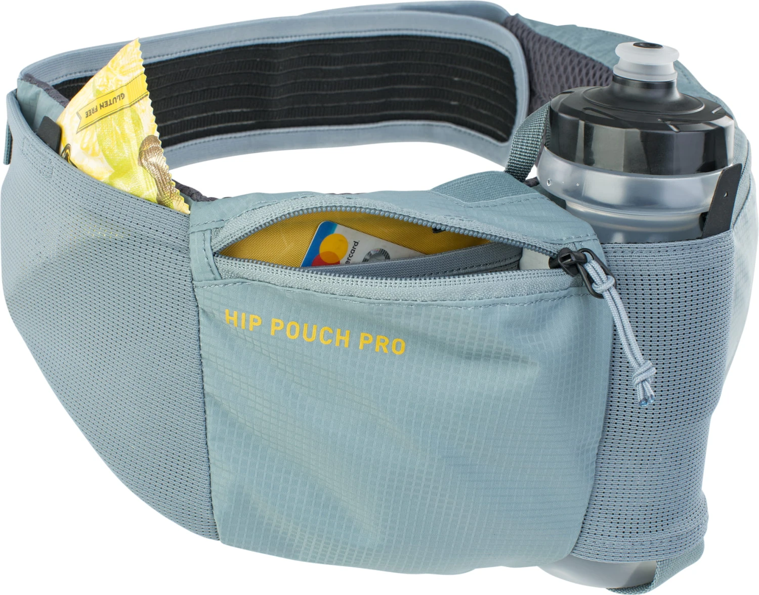 Evoc Hip Pouch Pro + 0,55 L Waterfles - Staal - Afbeelding 3