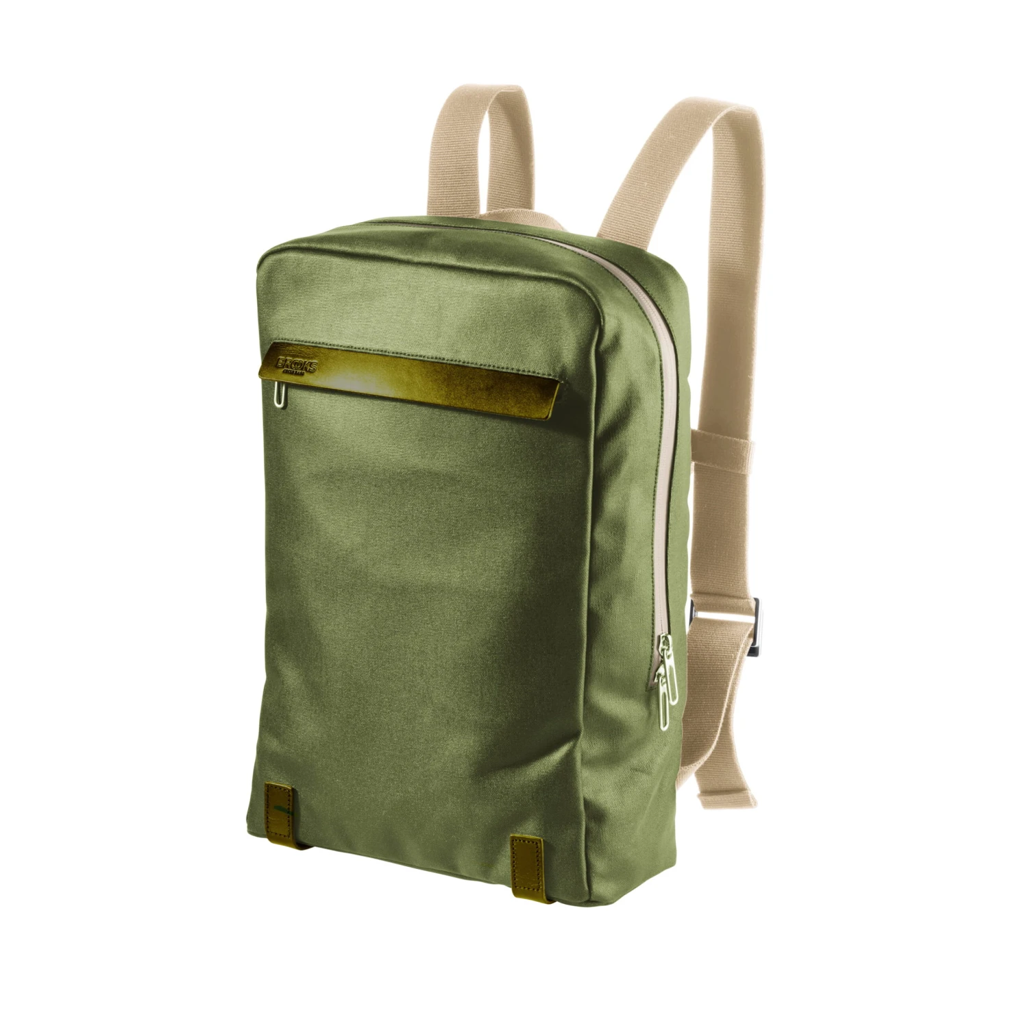 BROOKS Pickzip Canvas Rugzak - Hooigroen/olijf 1 BROOKS Pickzip Canvas Rugzak - Hooigroen/olijf