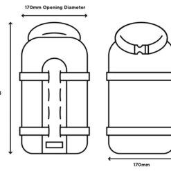 Restrap Vorkentas - Zwart -Aanbiedingen Rij Plezier Winkel Restrap Fork Bag Size Guide 800x
