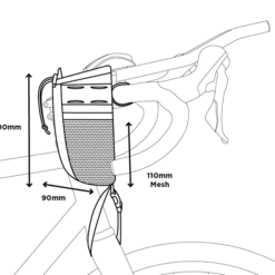 Restrap Adventure Race-stuurpenzak - Zwart -Aanbiedingen Rij Plezier Winkel Restrap Race Stem Bag Size Guide 800x