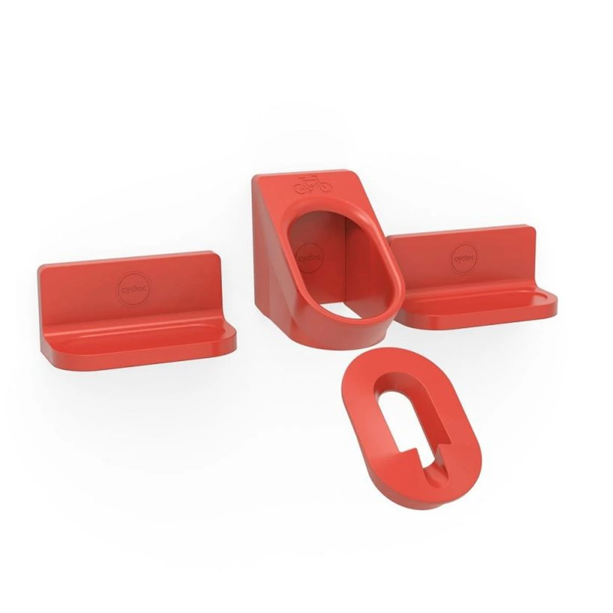 Cycloc Superheld Fietsbeugel - Rood 1 Cycloc Superheld Fietsbeugel - Rood