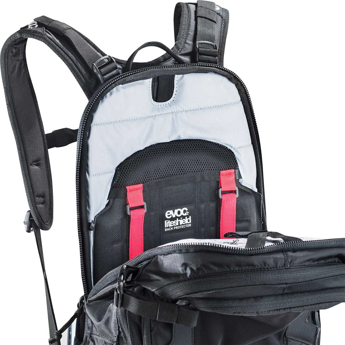 Evoc FR Trail Unlimited 20L Rugzak - Zwart/Wit 3 Evoc FR Trail Unlimited 20L Rugzak - Zwart/Wit - Afbeelding 3